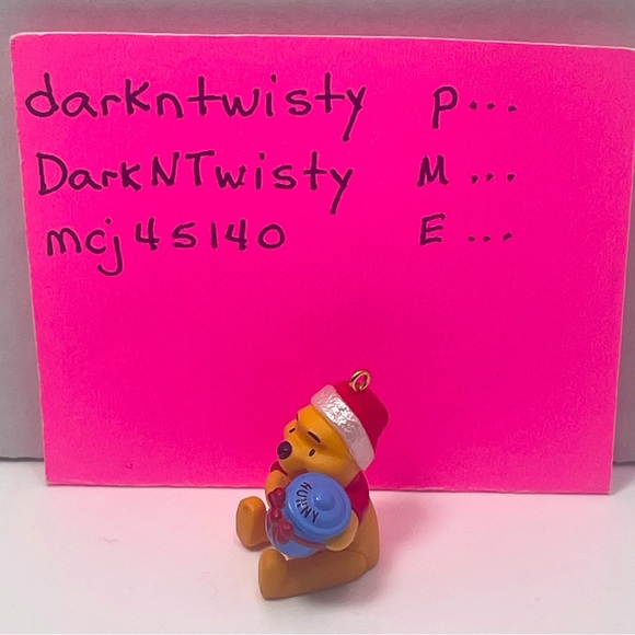 Vintage Disney Winnie the Pooh miniature Hallmark Keepsake Ornament - Picture 2 of 12